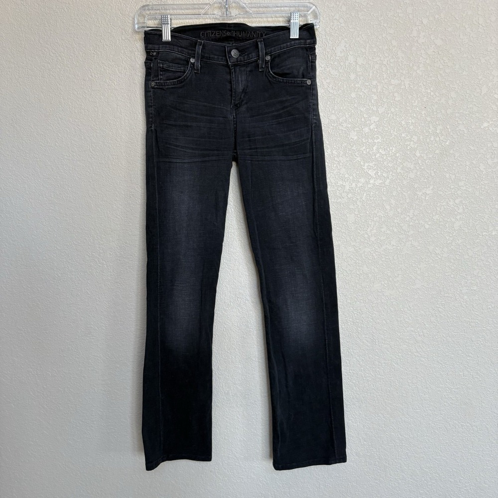 Citizens of Humanity Ava Black Low Rise Straight Leg Jeans Women's 26
